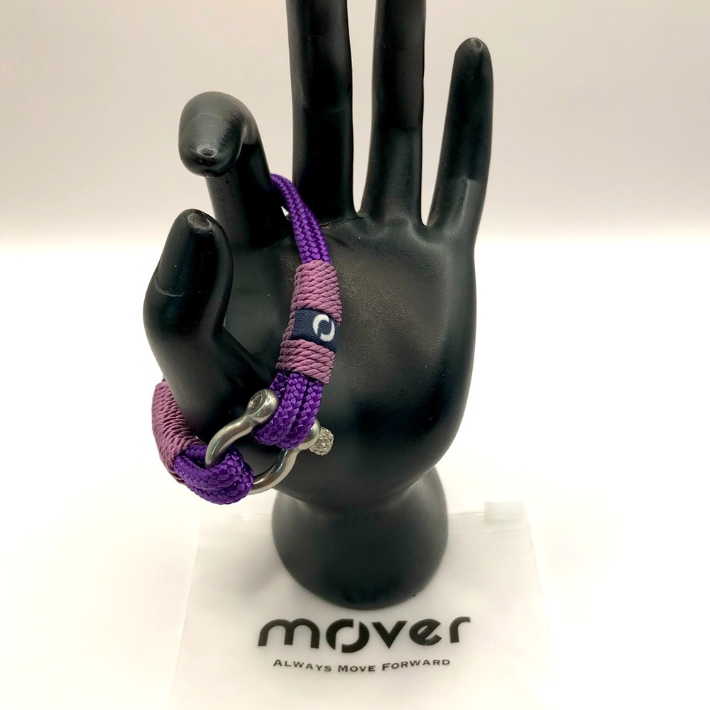 Mover Men’s Rope Purple Bracelet - Picture 1 of 6